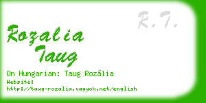 rozalia taug business card